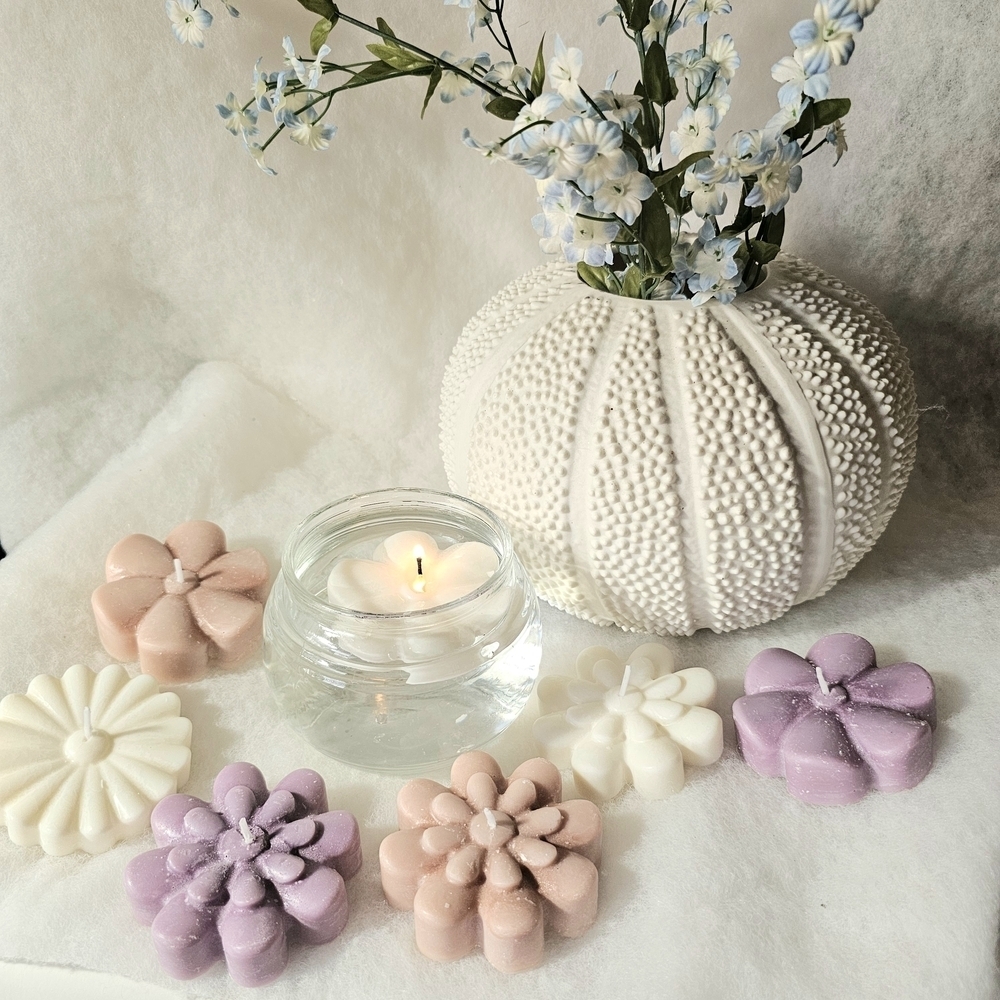 6 Handmade Scented Gender Baby Shower  Wedding Party Soy Candle Party Giveaways